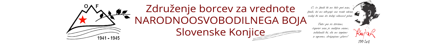 Združenje borcev za vrednote NOB Slovenske Konjice - NOB Slovenske Konjice